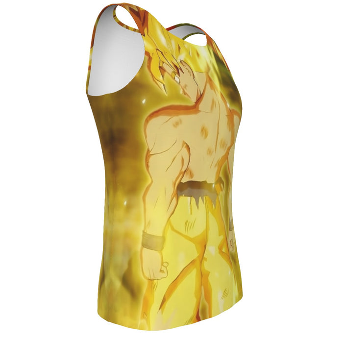 Dragon Ball Goku Super Saiyan Battle Posture Aura Style Tank Top