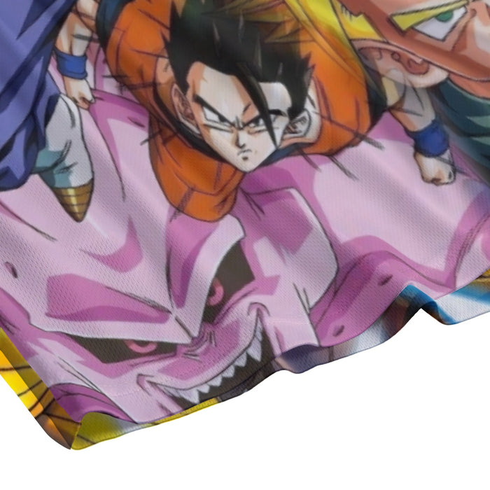 DBZ Goku Gohan Goten Super Saiyan Kamehameha Color Design  Mesh Shorts