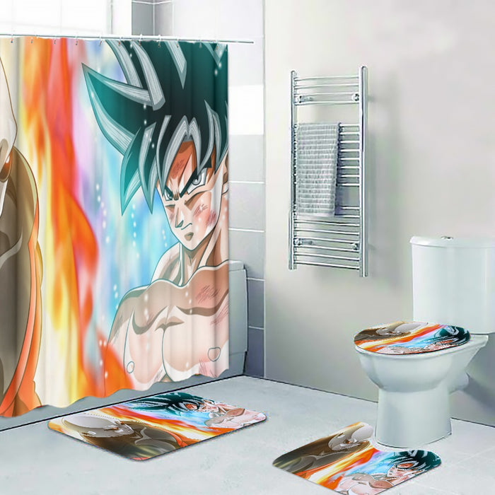 Dragon Ball Super Goku vs Jiren Overflowing Aura Four-piece Bathroom