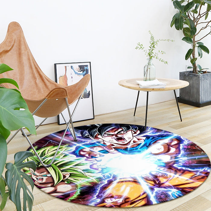 Dragon B Z Son Goku Powerful Kamehameha Released Round Mat