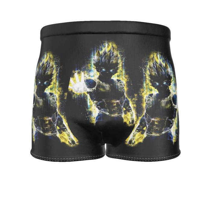 Dragon Ball Z Super Saiyan Vegeta Yellow Aura Epic Men's Boxer Briefs