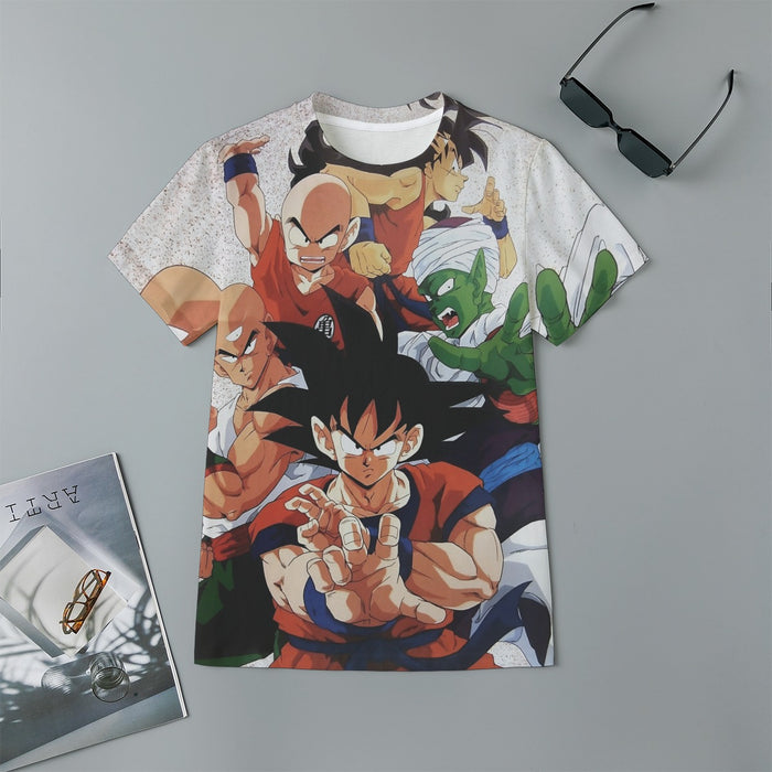 Dragon Ball Goku Piccolo Krillin Heroes Group Awesome Design Kids T-Shirt