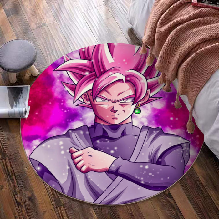 Dragon Ball DBZ Goku Black Rose Galaxy Fantasy Amazing Round Mat