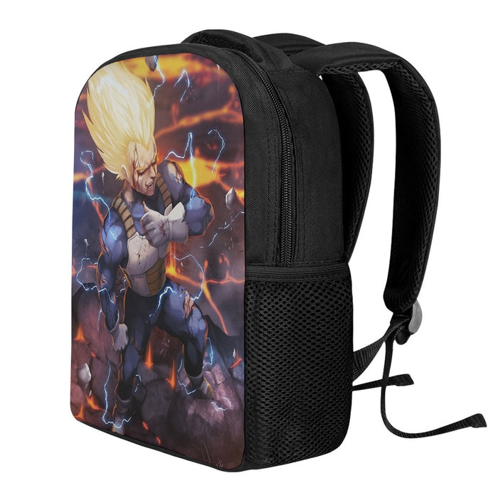 Dragon Ball Z Shirt  Vegeta Super Saiyan Lightning Custom Backpack