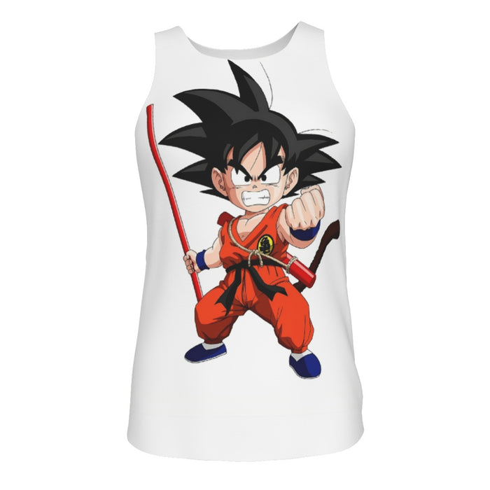 Kid Goku Fighting Dragon Ball Z Tank Top