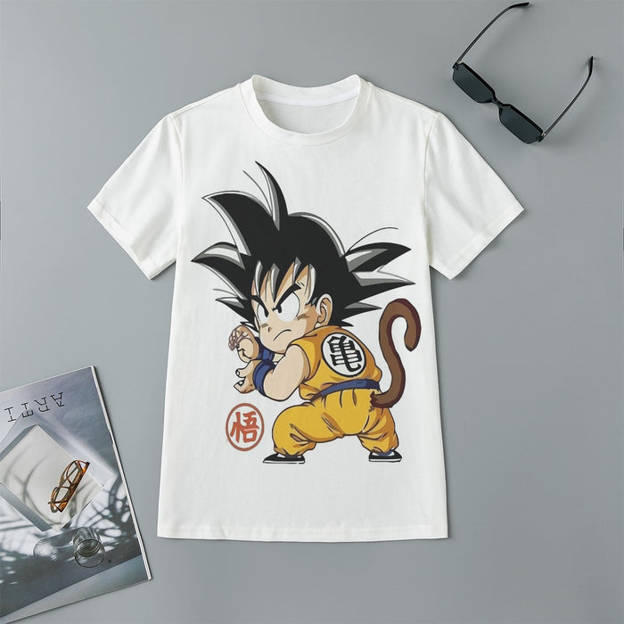 Cute Kid Goku Yellow Clothing Dragon Ball Z Kids T-Shirt