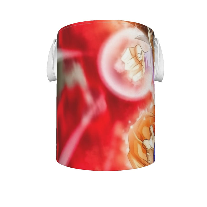 Dragon Ball Super Goku Red Kaioken Energy Epic Punch Laundry Basket