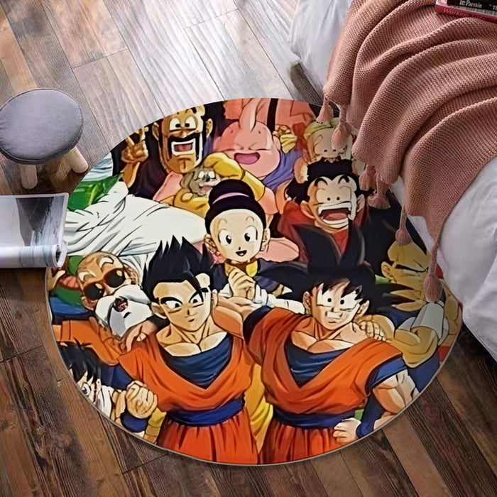 Dragon Ball Z Dragon Ball Characters Happiness Design Round Mat