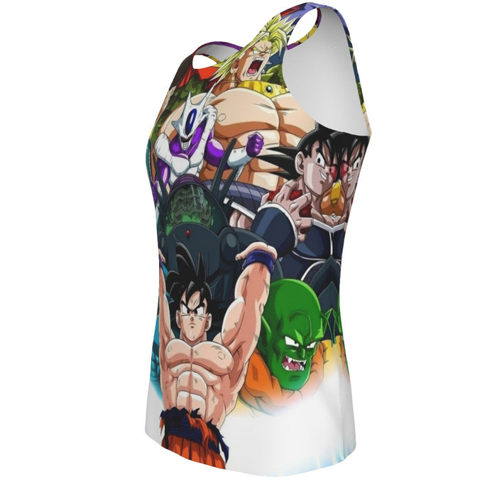 DBZ Goku Spirit Bomb Destroy Villains Cooler Broly Namek Vibrant Tank Top