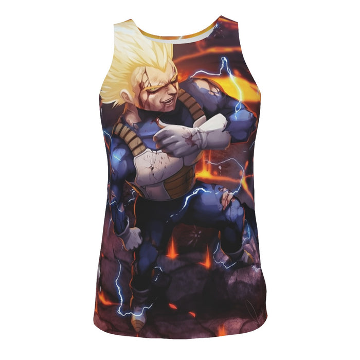 Dragon Ball Z Vegeta Super Saiyan Lightning Custom Tank Top