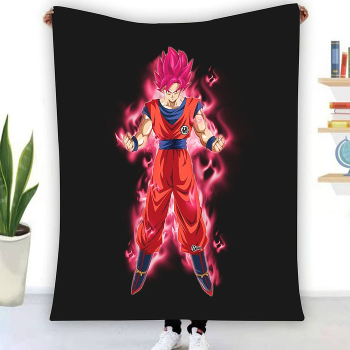 Dragon Ball Super Son Goku Red Kaioken Ultra Instinct Blanket