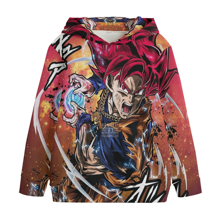 Goku Super Saiyan God Kids' Hoodie