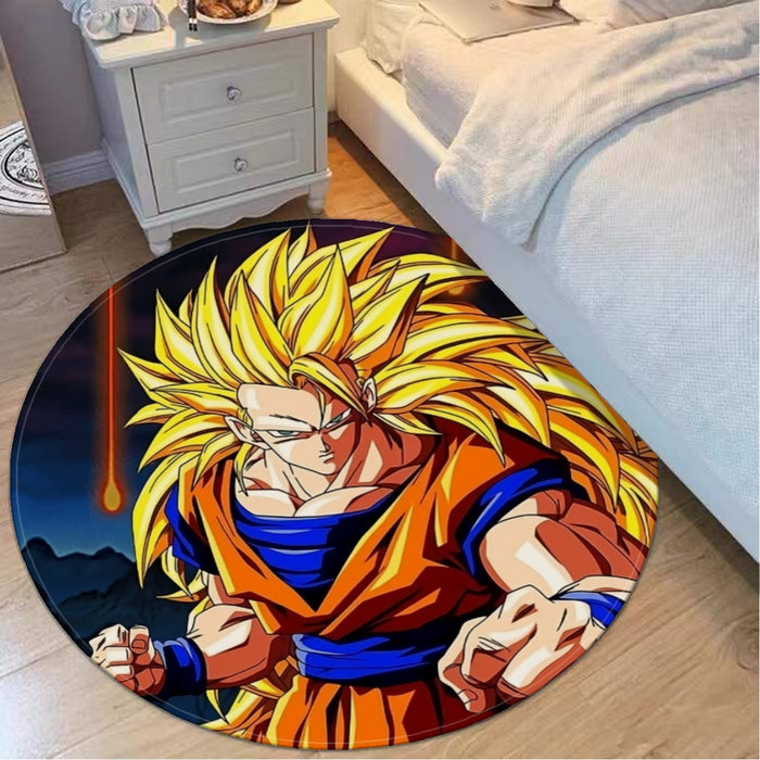 Super Saiyan 3 Goku Round Mat