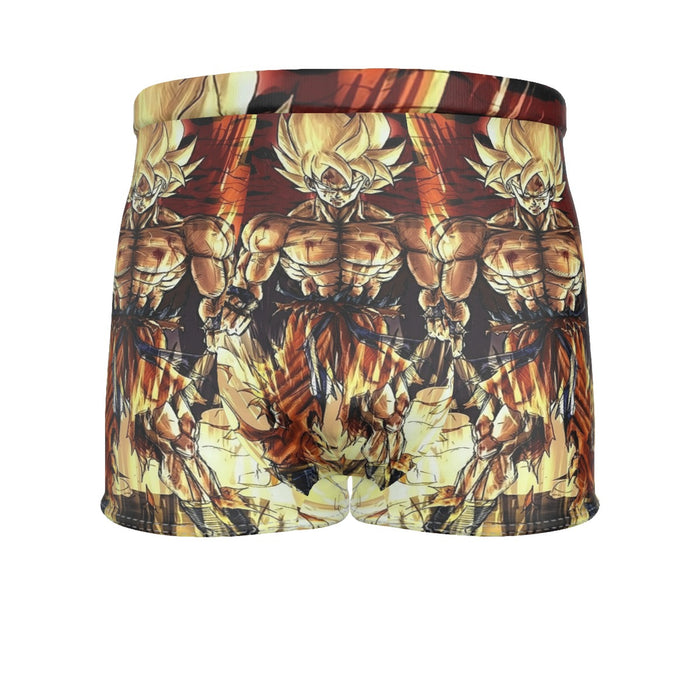 Powerful Goku Super Saiyan 2 Transformation SSJ2 Men's Boxer Briefs