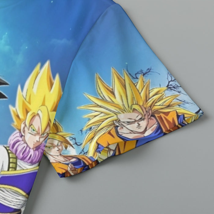 Dragon Ball Z Cool Goku Super Saiyan Transformation Kids T-Shirt