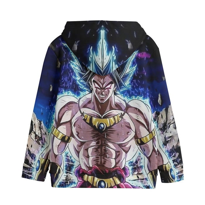 DBZ Legendary Super Saiyan Broly With Black Hair Kids' Hoodie