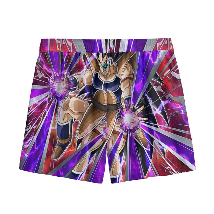 Dragon Ball Z Vibrant Saiyan Raditz Radiant Light Mesh Shorts