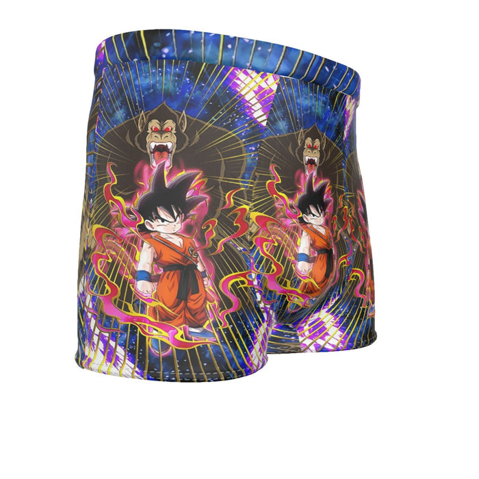 Great Ape Monkey Kid Goku Galaxy High-Quality Battle 3D Men's Boxer Briefs