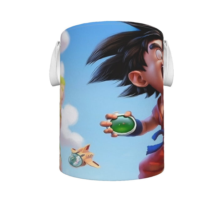 Dragon Ball Goku Kid Ride Flying Nimbus Cute Dope Streetwear Laundry Basket