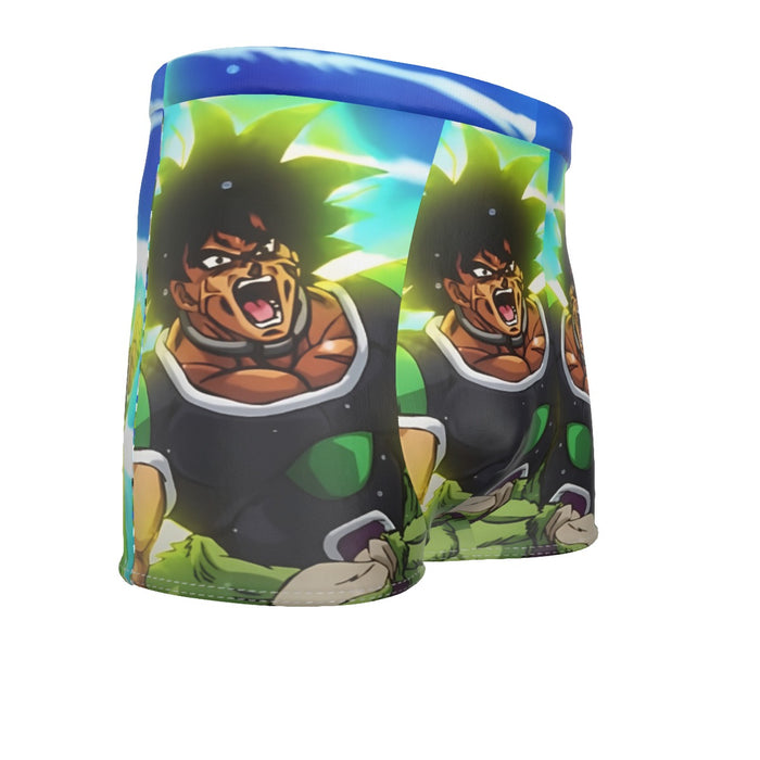 Dragon Ball Z Broly Wearing His Control Mechanism Men's Boxer Briefs