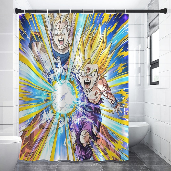 Dragon Ball Teen Gohan Dokkan Battle Super Saiyan 3 Cool Shower Curtain