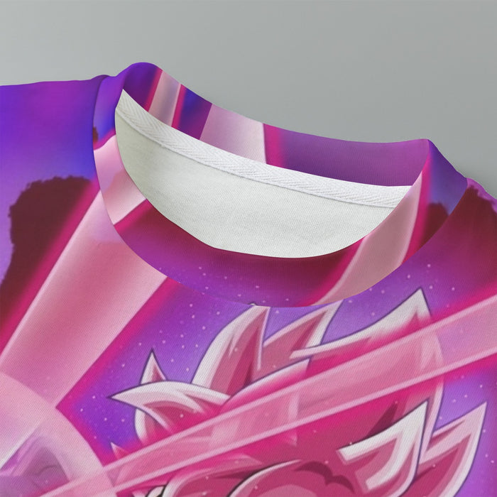 Goku Black Zamasu Super Saiyan Rose Powerful Aura Skills Dope Kids T-Shirt