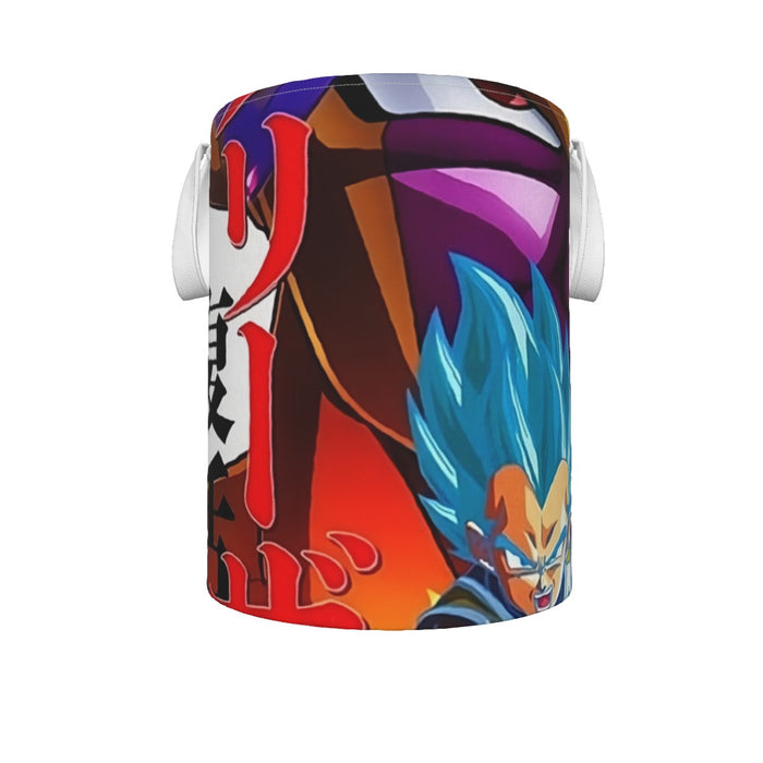 Golden Frieza Super Saiyan God Goku Vegeta Blue Hair 3D Laundry Basket