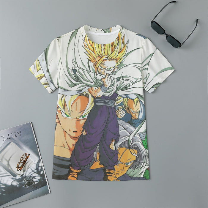 Dragon Ball Teen Gohan Super Saiyan Goku Vegeta Trunks Super Style Kids T-Shirt
