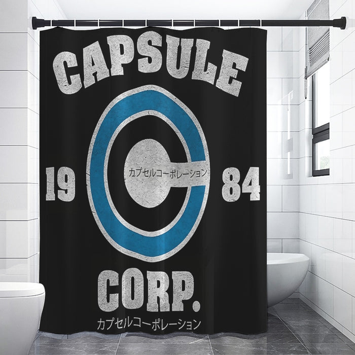 Capsule Corp Baseball Shower Curtain