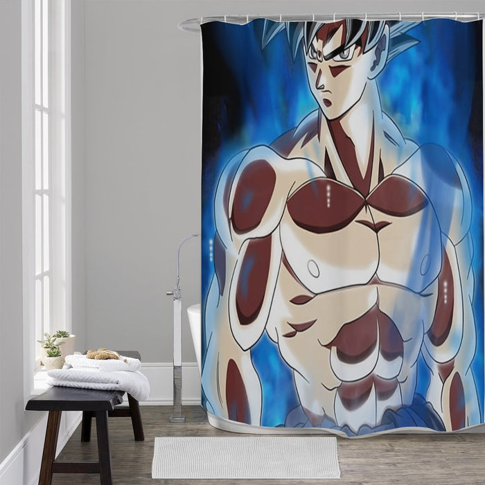 Dragon Ball Super Son Goku Ultra Instinct Cool Casual Shower Curtain