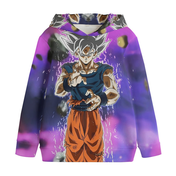 Dragon Ball Z Goku Ultra Instinct Form White Hair Kids' Hoodie