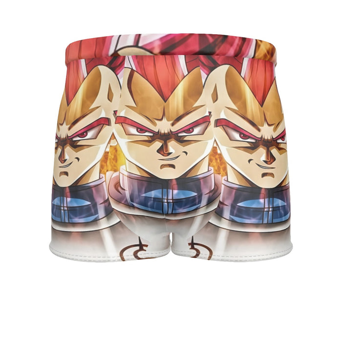 Dragon Ball Super Saiyan God Red Vegeta Cool Casual Men's Boxer Briefs