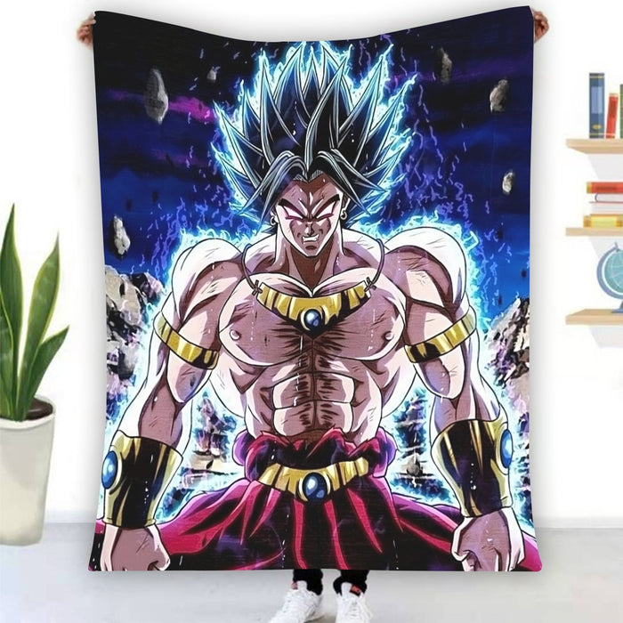 DBZ Legendary Super Saiyan Broly With Black Hair Blanket