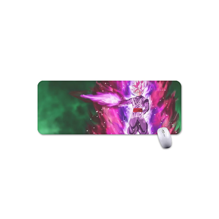 Goku Black Super Saiyan Rose Power Aura Streetwear Design Mouse Pad