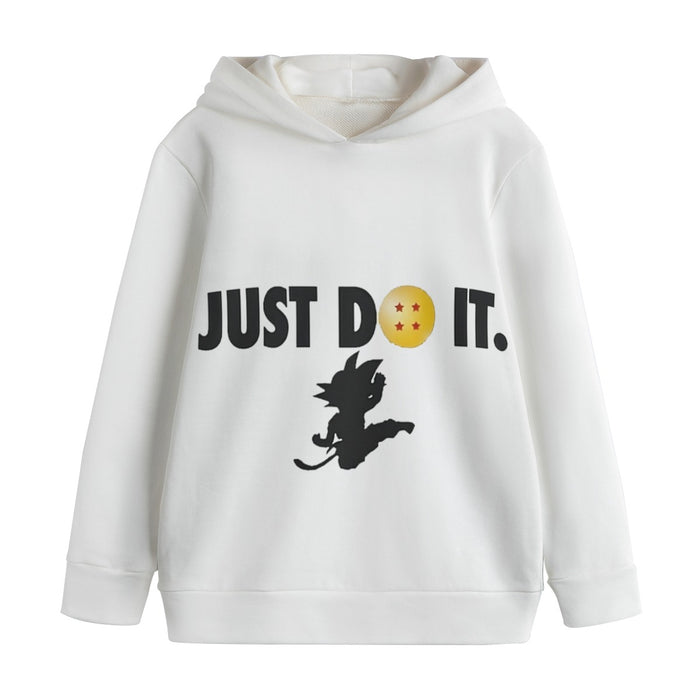 Just Do It Slogan Dragon Ball Kid Goku Dope Black Kids' Hoodie