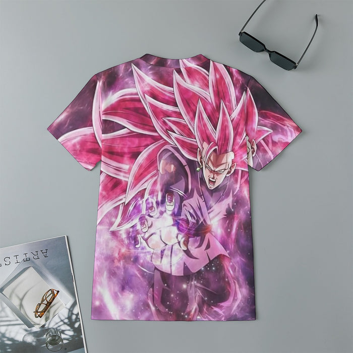 Dragon Ball Black Goku Rose 3 Ultra Instinct Epic 3D Kids T-Shirt