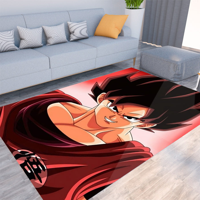 Dragon Ball Super Saiyan Goku Kaioken Epic Red Casual Rug
