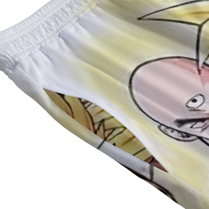 DBZ Goku Vegeta Super Saiyan Krillin Piccolo All Heroes Vibrant Design Mesh Shorts