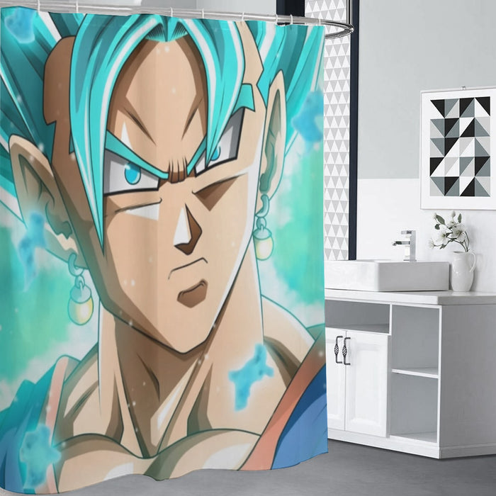 Dragon Ball Super Vegito Blue Super Saiyan Cool 3D Shower Curtain