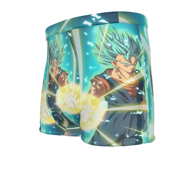 Dragon Ball Vegito Blue Super Saiyan Big Bang Flash Men's Boxer Briefs