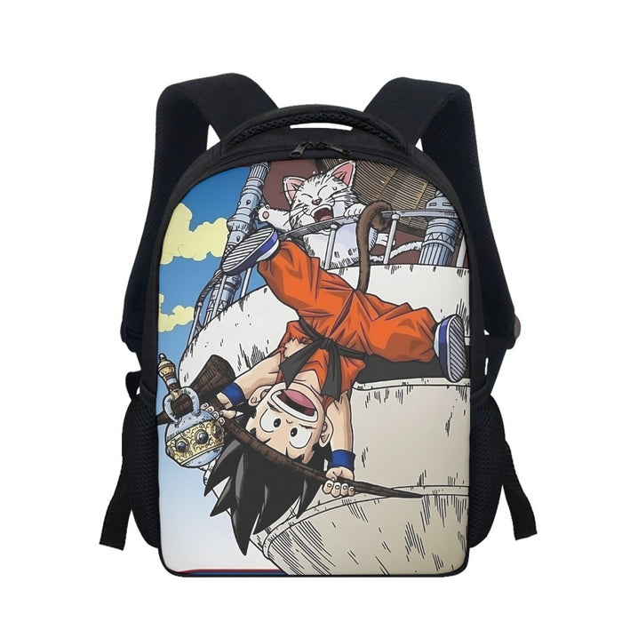 The Naughty Kid Goku and Korin Wise Cat Dragonball Backpack