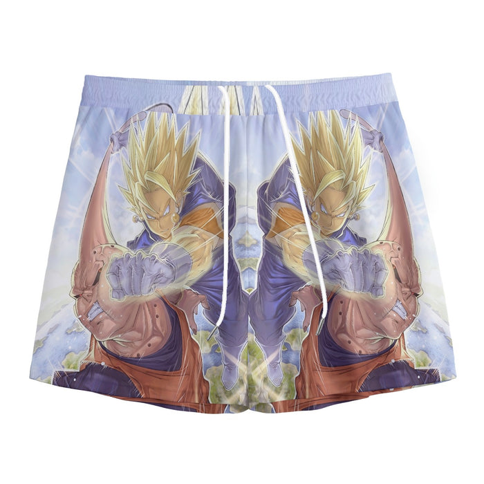 Dragon Ball Z Vegito Punching Super Buu Mesh Shorts