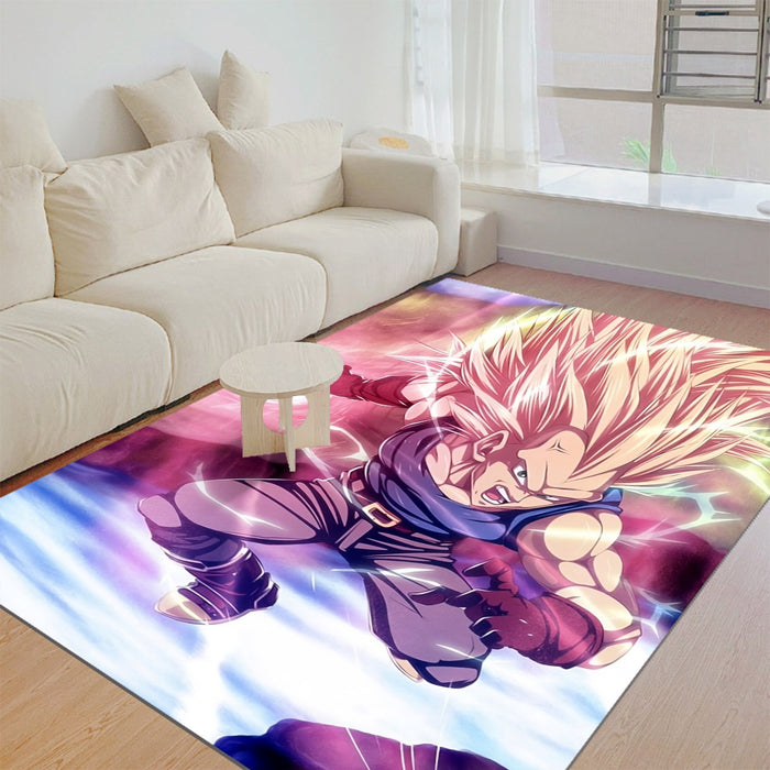 Dragon Ball Trunks SSJ3 Fan Artwork Full Print Style Rug