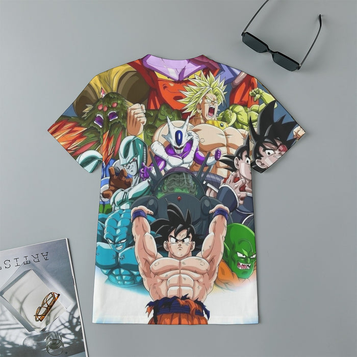 DBZ Goku Spirit Bomb Destroy Villains Cooler Broly Namek Vibrant Kids T-Shirt