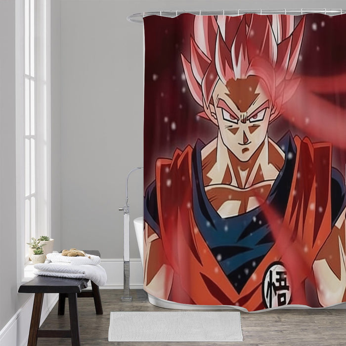 Dragon Ball Son Goku Super Saiyan Rose Portrait Cool Shower Curtain