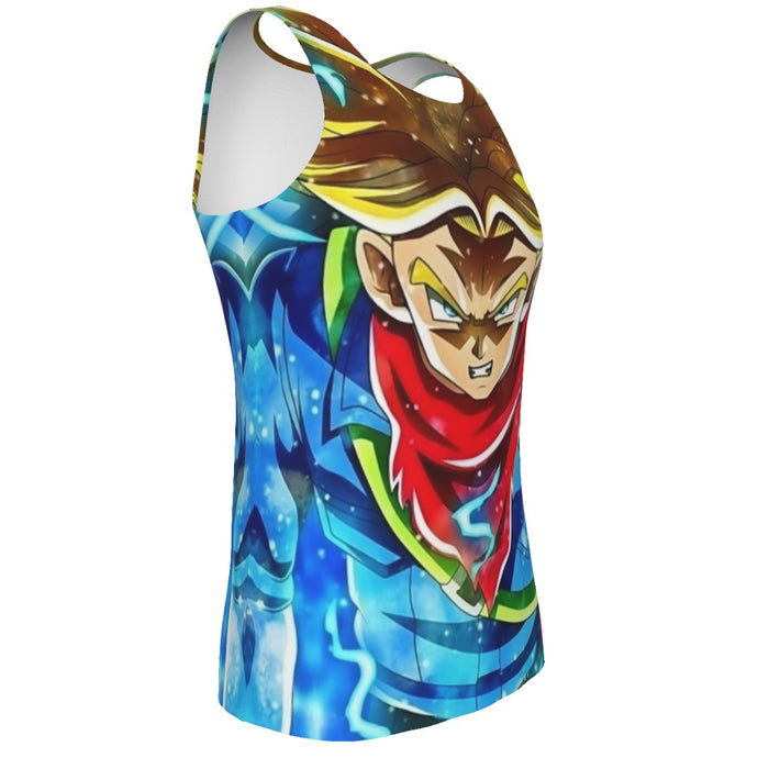 DBZ Rage Super Saiyan Trunks Portrait Unique Style Tank Top