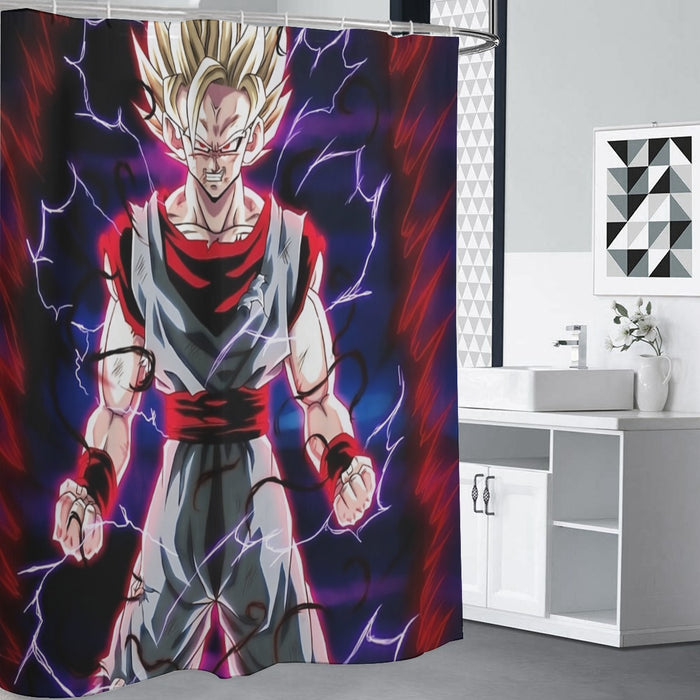 Dragon Ball Z  Super Saiyan Prince Vegeta Shower Curtain