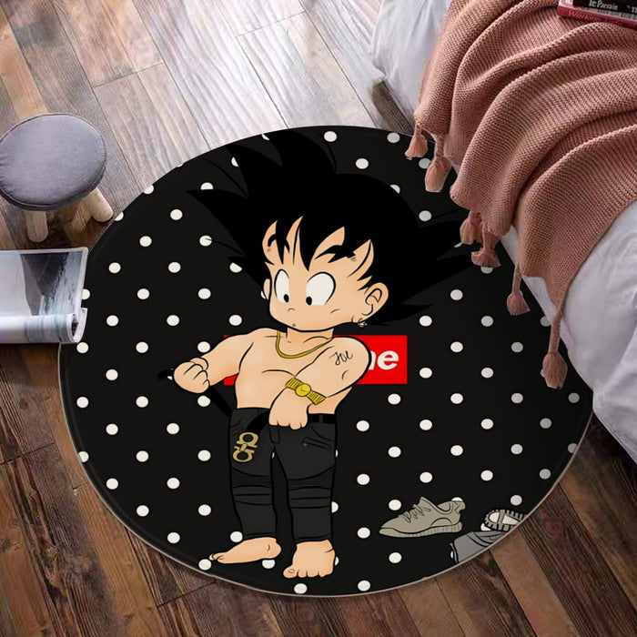 Dragon Ball Supreme Goku Kid Gangster Style Cool Round Mat