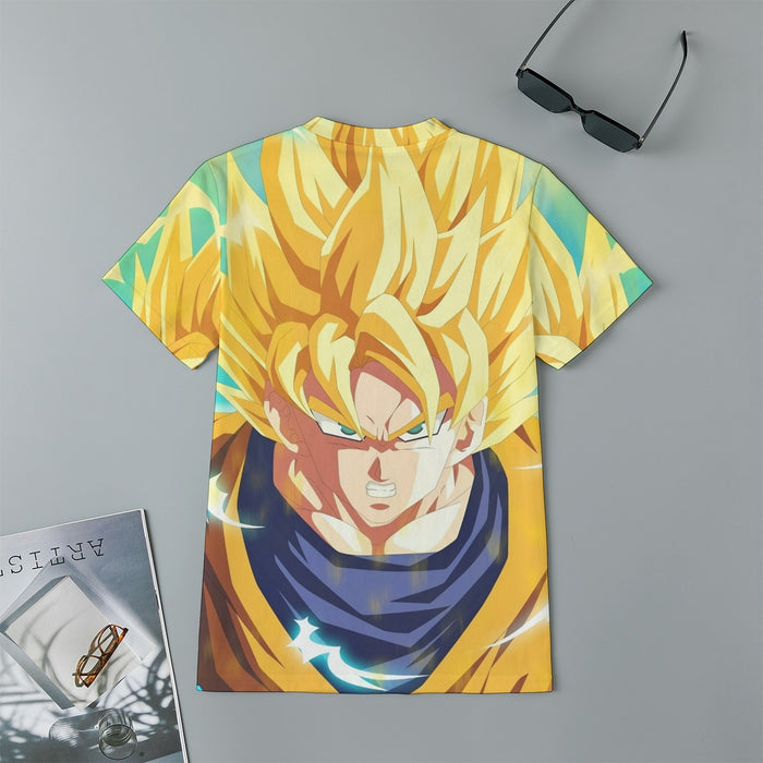 Dragon Ball Goku Super Saiyan Hero Thunder Design Street Style Kids T-Shirt