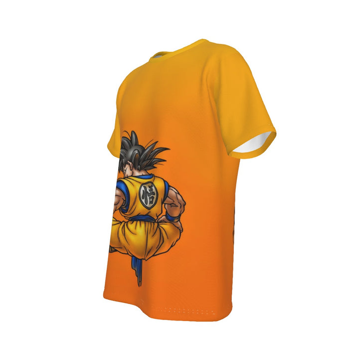 Goku Orange Background T-Shirt